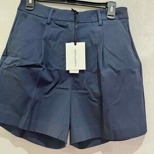 4t Hawthorn Navy Blue‎ High-Waisted Pleated Dress Shorts Size 4